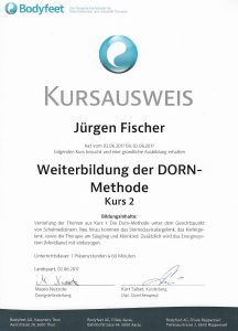 Weiterbildung der DORN-Methode Kurs 2