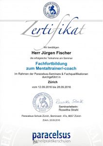 Zertifikat Mentalcoach