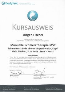 Kursausweis Manuelle Schmerztherapie 1