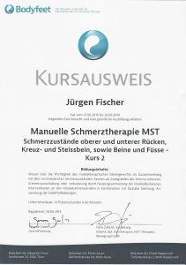 Kursausweis Manuelle Schmerztherapie 2